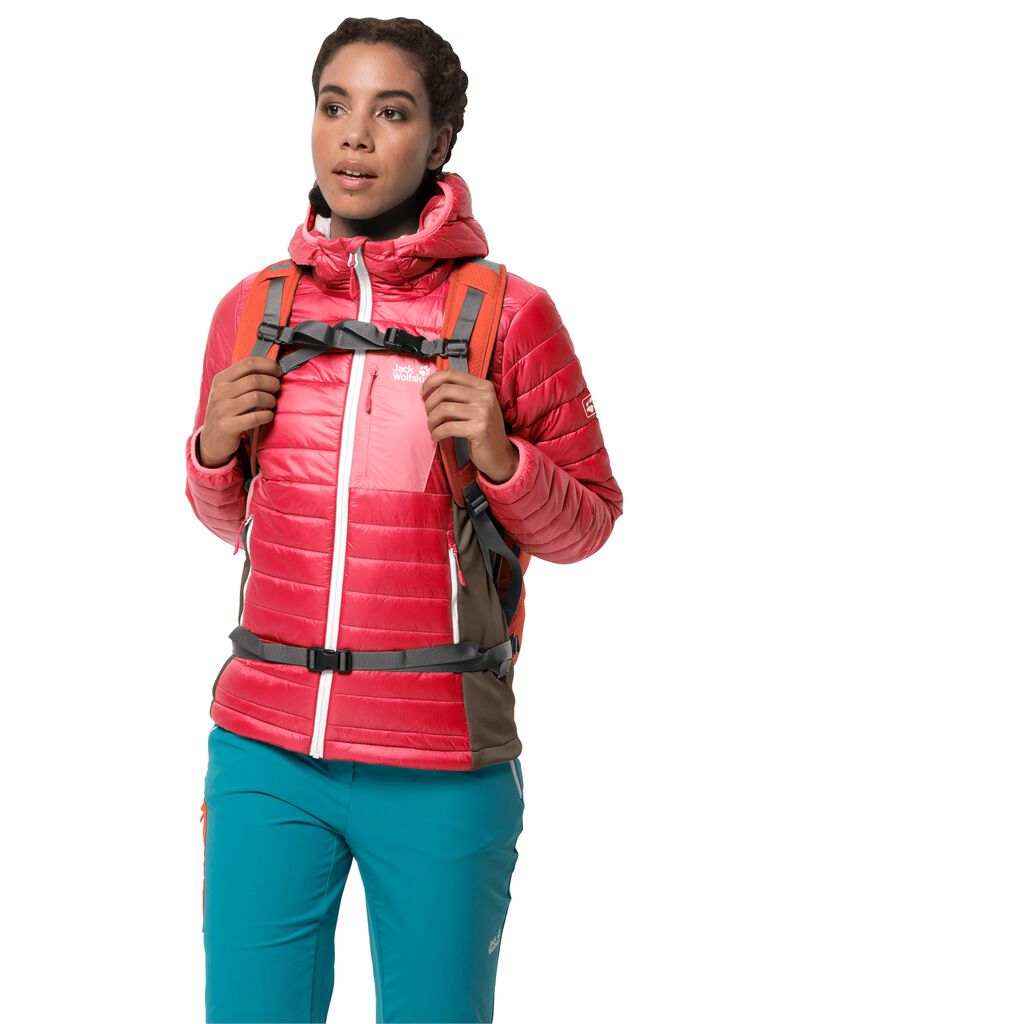 Jack Wolfskin ROUTEBURN Vestes Femme Rouge - BXWNOGP-62